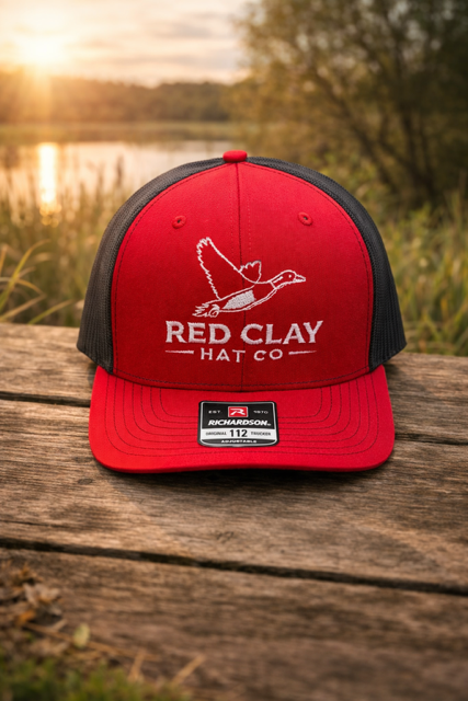 Red Clay Hat Co Duck Logo Red/Black