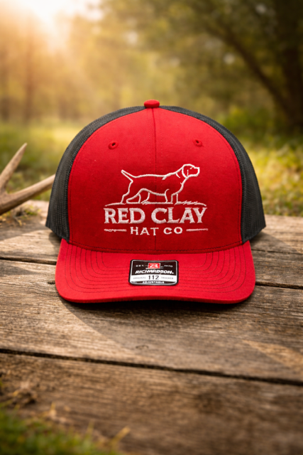 Red Clay Hat Co Dog Logo Red/Black