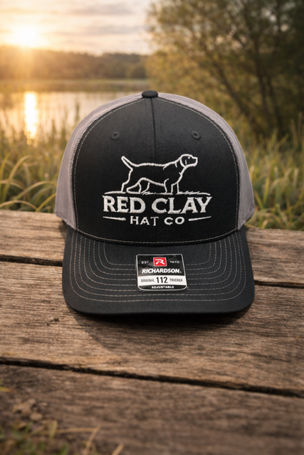 Red Clay Hat Co Dog Logo Black/Gray