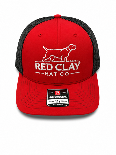 Red Clay Hat Co Dog Logo Red/Black